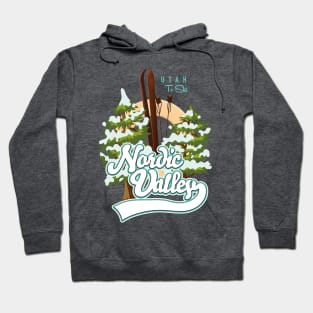 Nordic Valley Utah Ski logo Hoodie